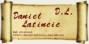 Daniel Latinčić vizit kartica